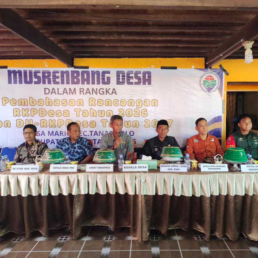 Musrenbang Desa Mario Bahas Rancangan RKPDesa 2026 dan DU-RKPDesa 2027
